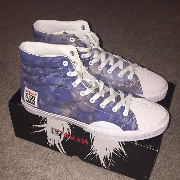 Vision Street Wear Canvas Hi Steve Aoki SA Dim Mak VSW Shoes Sneakers Mens Sz 12 - Picture 1 of 11
